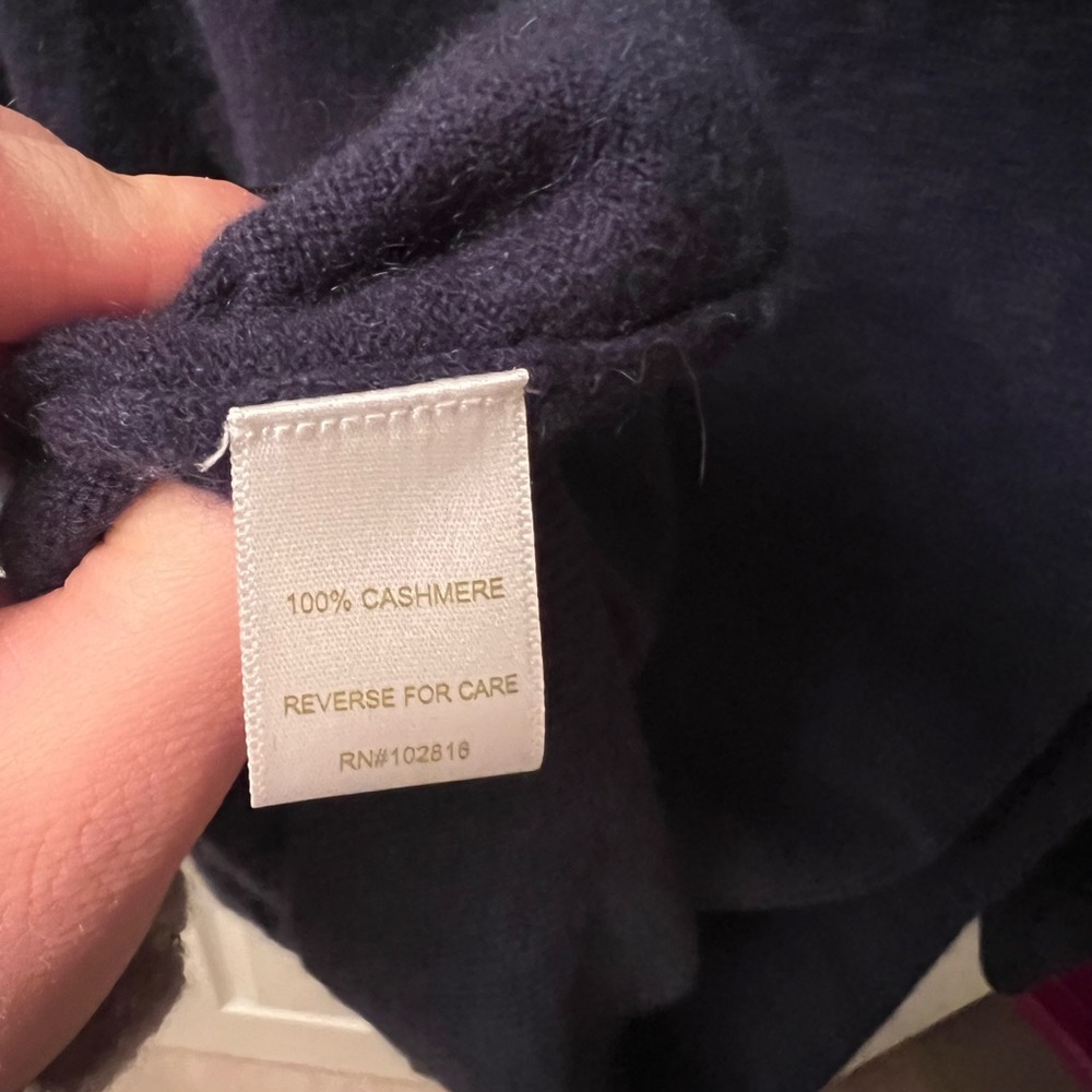 Garnet Hill Cashmere Crewneck Sweater - Picture 4 of 4